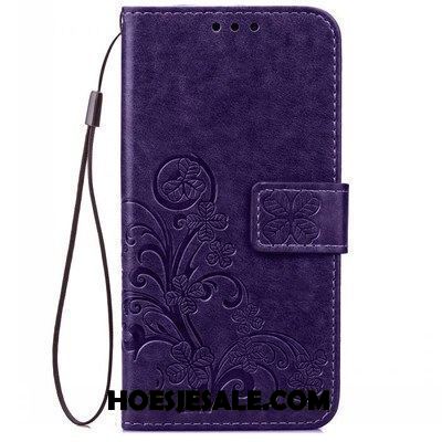 Moto X4 Hoesje Hanger Hoes Anti-fall Purper Folio Kopen