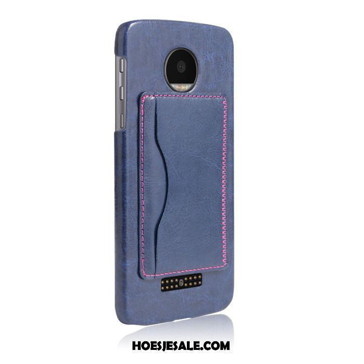 Moto X4 Hoesje Mobiele Telefoon Bescherming Donkerblauw Achterklep Kopen