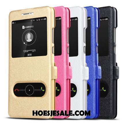 Moto Z2 Play Hoesje Hoes Bescherming Leren Etui Goud Mobiele Telefoon Sale