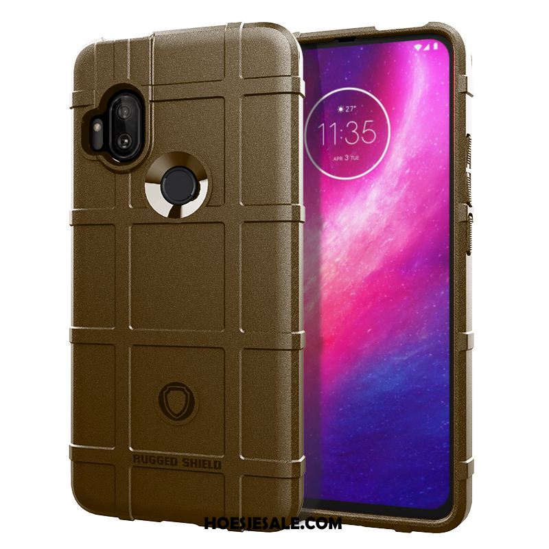 Motorola One Hyper Hoesje Hemming Bescherming Hoes Anti-fall Eenvoudige Goedkoop