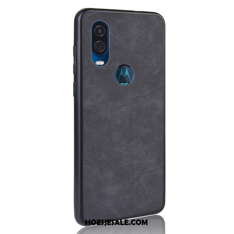 Motorola One Vision Hoesje Anti-fall Bescherming Hoes Mobiele Telefoon Zwart Kopen