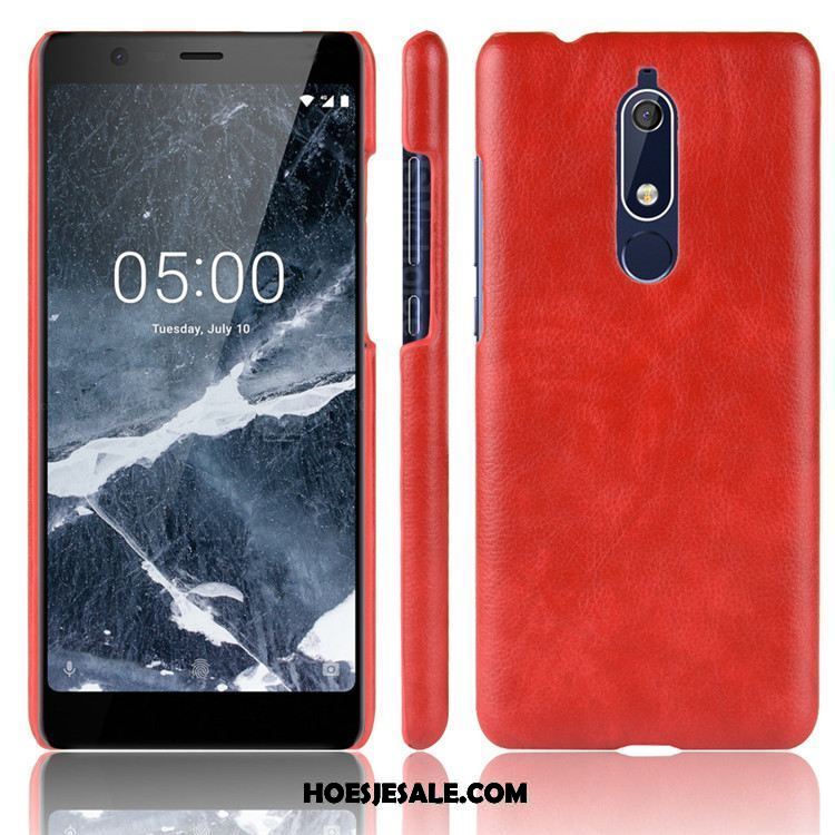 Nokia 5.1 Hoesje Rood Hard Hoes Scheppend Anti-fall Online