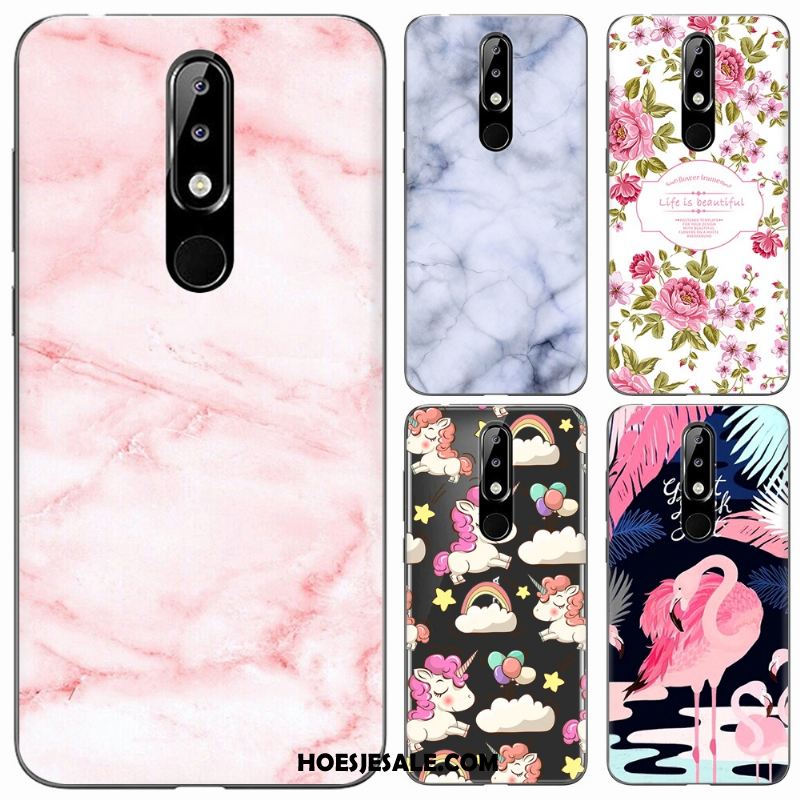 Nokia 5.1 Plus Hoesje Roze Doorzichtig Spotprent Mobiele Telefoon Zacht Kopen