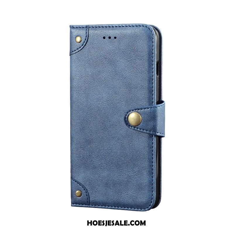 Nokia 5.3 Hoesje Folio Portemonnee Hoes Mobiele Telefoon Blauw Korting