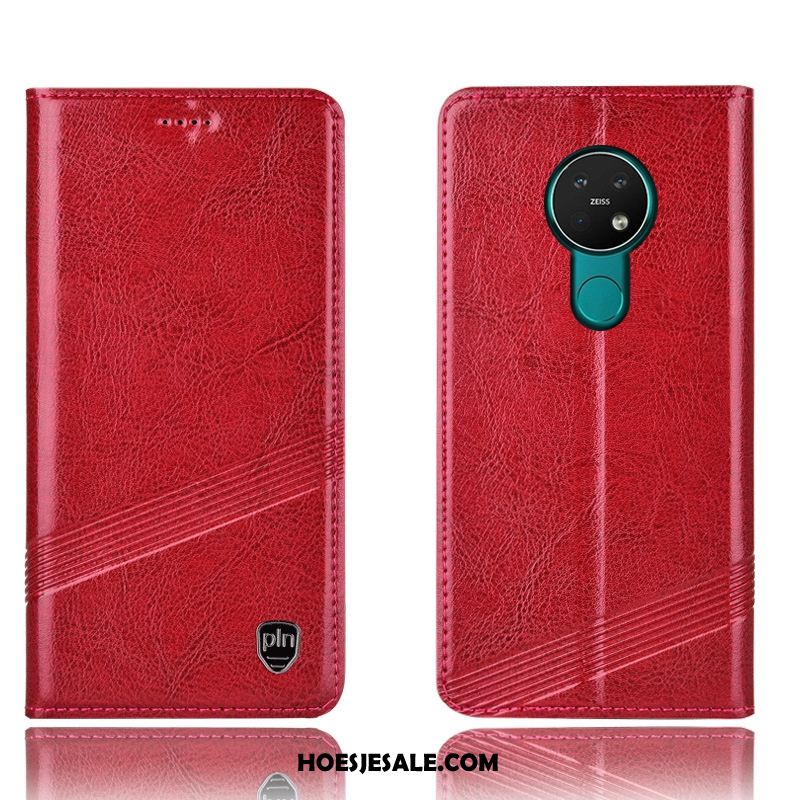 Nokia 6.2 Hoesje Rood All Inclusive Leren Etui Folio Mobiele Telefoon Kopen