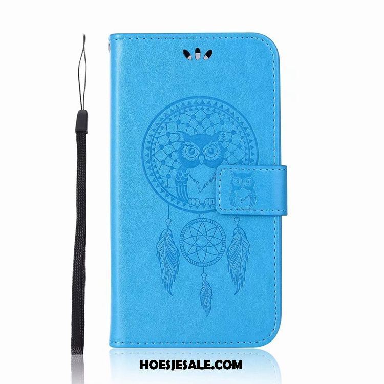 Nokia 6 Hoesje Anti-fall Hoes Bescherming Leren Etui Blauw Online