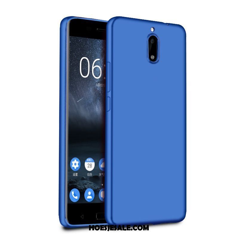 Nokia 6 Hoesje Zacht Mobiele Telefoon All Inclusive Blauw Siliconen Goedkoop