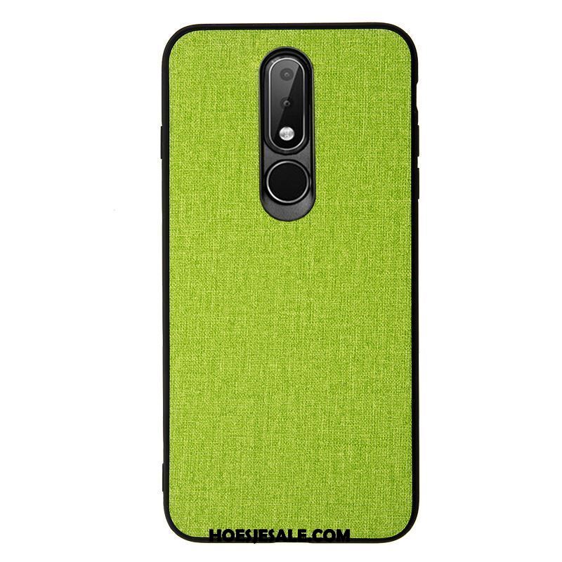 Nokia 7.1 Hoesje Hoes Bescherming Groen Doek Mobiele Telefoon Online