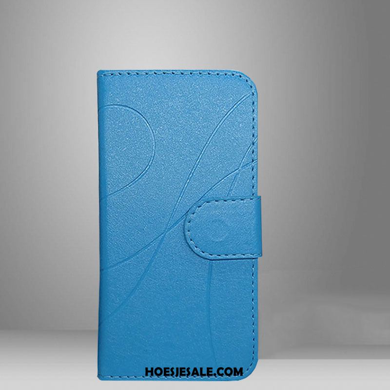 Nokia 7.2 Hoesje Folio Blauw Hoes Leren Etui Mobiele Telefoon Goedkoop