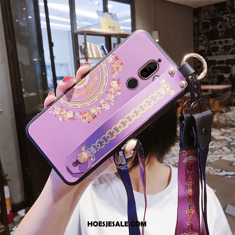 Nokia 7 Plus Hoesje Anti-fall Mobiele Telefoon Purper Chinese Stijl Hanger Kopen