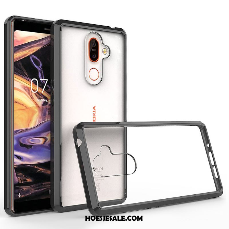 Nokia 7 Plus Hoesje Hoes Bescherming Mobiele Telefoon Zwart Anti-fall Sale