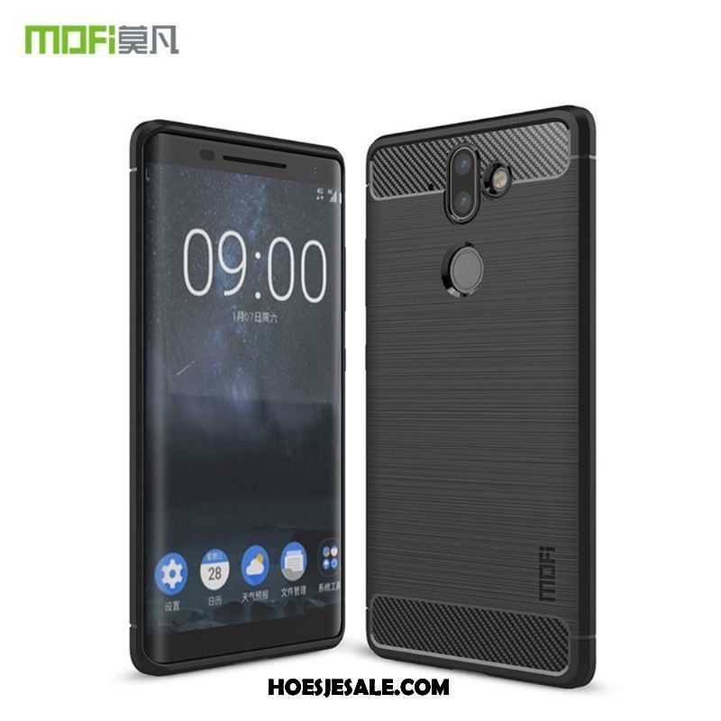 Nokia 8 Sirocco Hoesje All Inclusive Dun Mobiele Telefoon Zwart Hoes Goedkoop