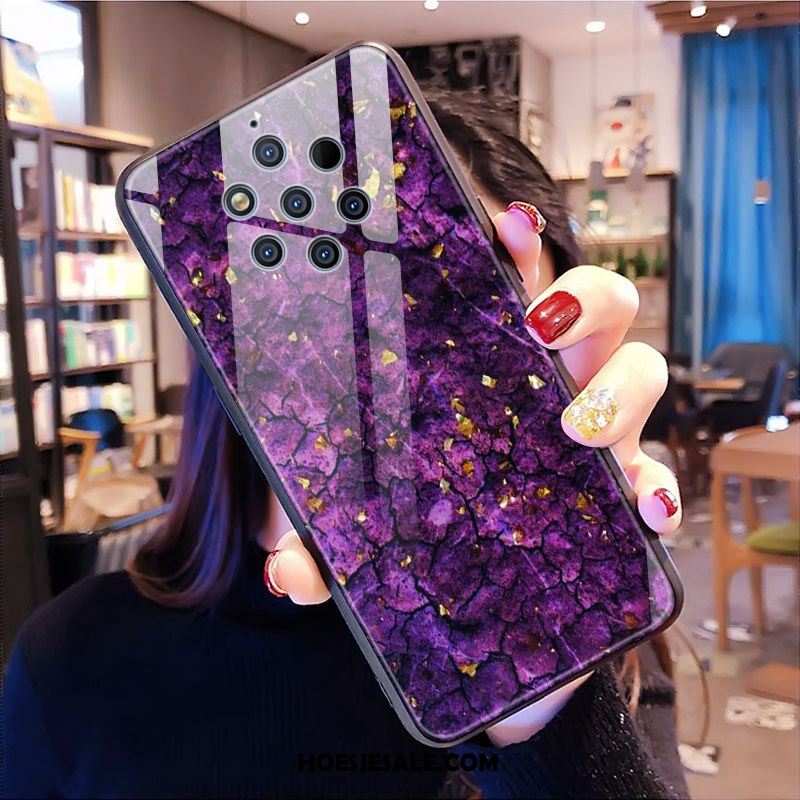 Nokia 9 Pureview Hoesje Glas Purper Trendy Merk All Inclusive Patroon Kopen