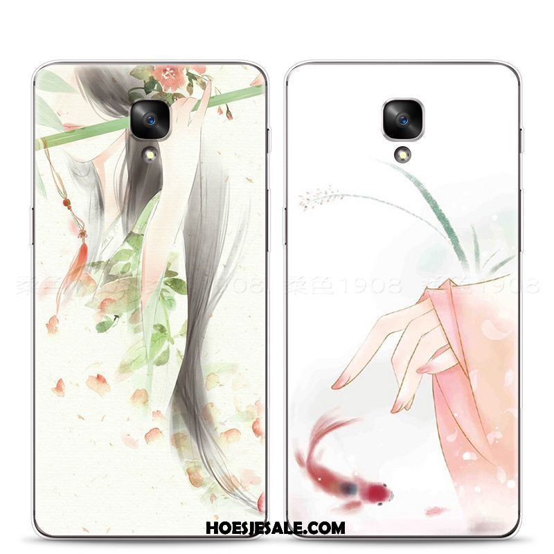 Oneplus 3 Hoesje Zacht Elegante Mobiele Telefoon Kleur Roze