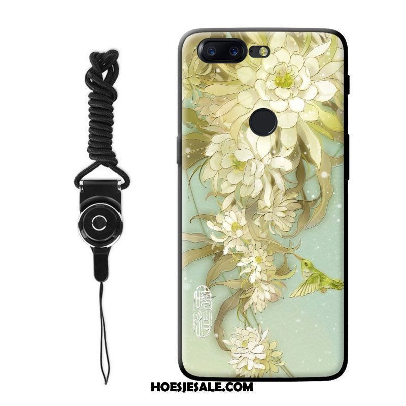 Oneplus 5t Hoesje Kunst Hoes Bescherming Hanger Bloemen Winkel