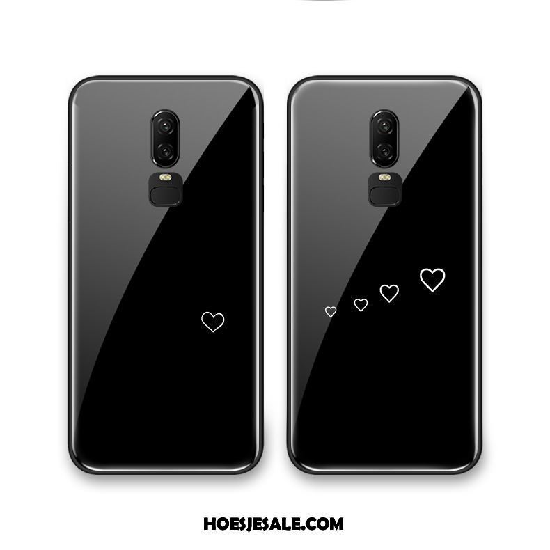 Oneplus 6 Hoesje Lovers Glas Kunst Mobiele Telefoon Eenvoudige Kopen