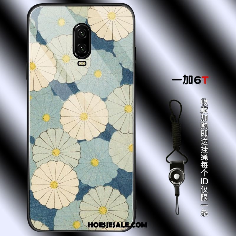 Oneplus 6t Hoesje Bloemen Eenvoudige Zacht Vintage Roze Online