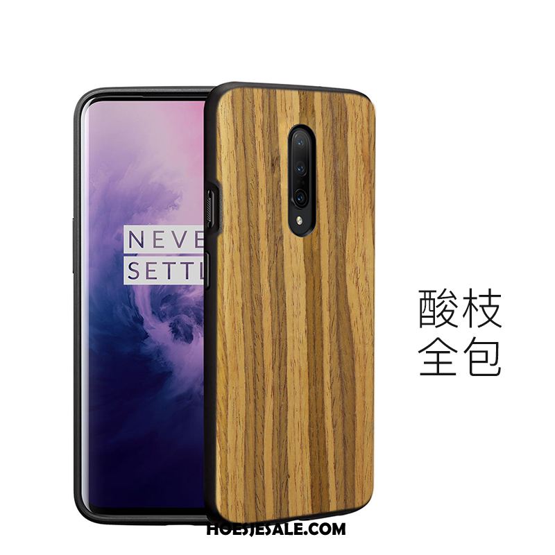 Oneplus 7 Pro Hoesje Mobiele Telefoon Bescherming Fiber Schrobben Dun Kopen