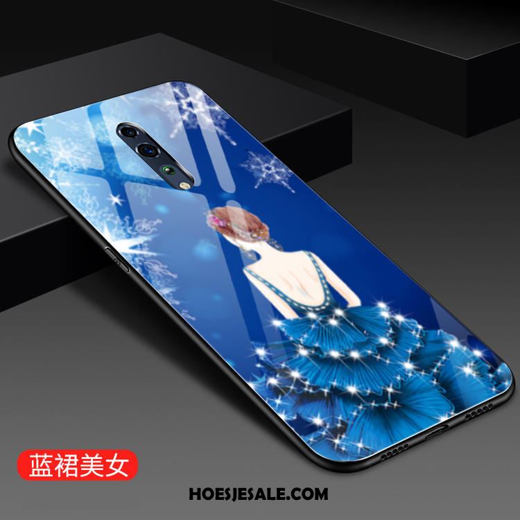 Oneplus 7 Pro Hoesje Persoonlijk Mobiele Telefoon Siliconen Trendy Merk Blauw Goedkoop