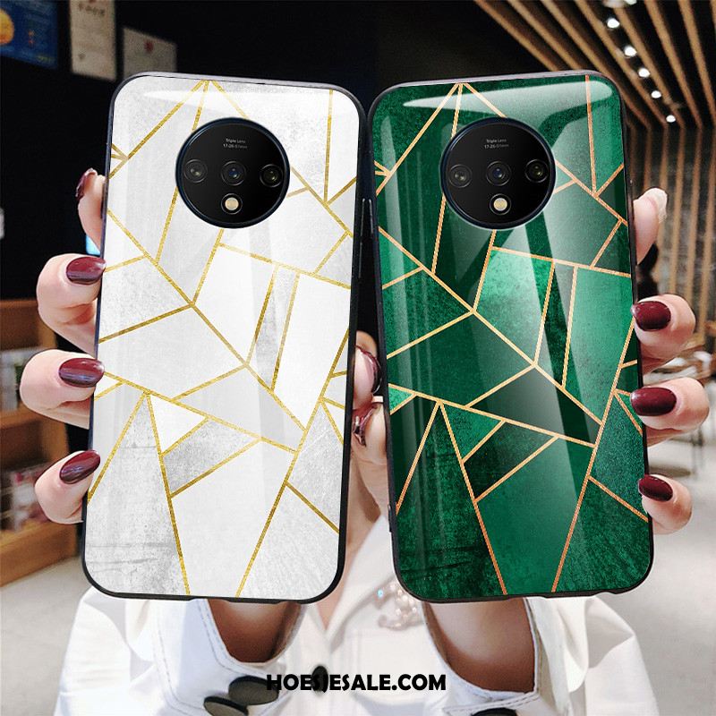 Oneplus 7t Hoesje Kleur Eenvoudige Geometrie Mode Trendy Merk Sale