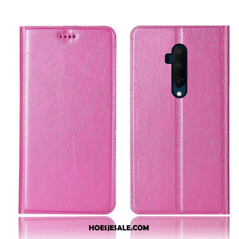 Oneplus 7t Pro Hoesje Hoes All Inclusive Mobiele Telefoon Roze Leren Etui Sale