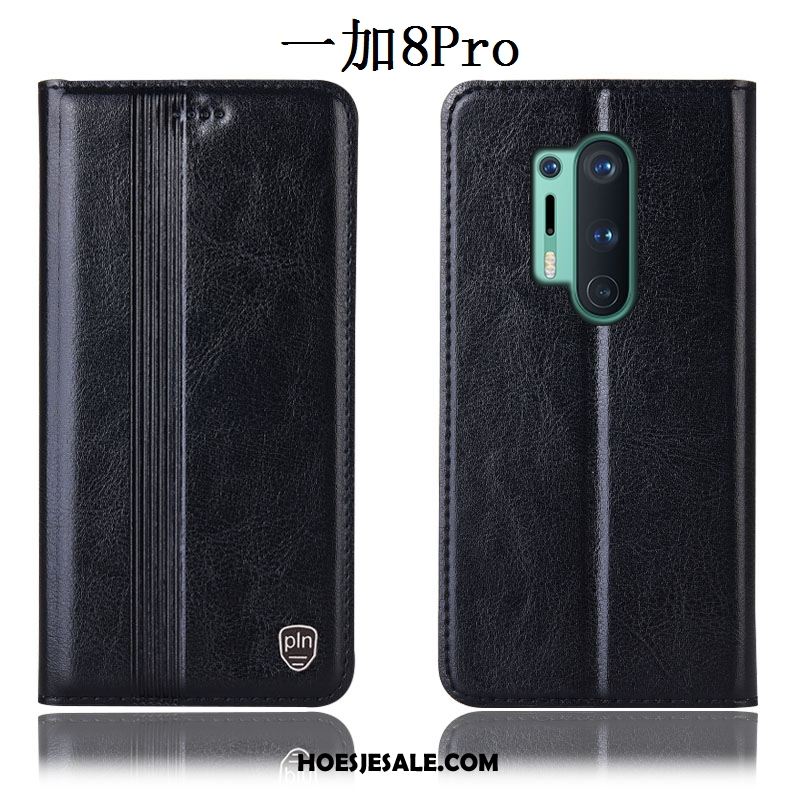 Oneplus 8 Pro Hoesje All Inclusive Anti-fall Zwart Folio Mobiele Telefoon Sale