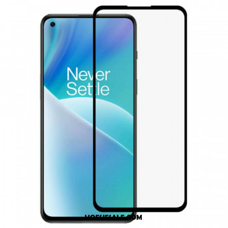 Oneplus Nord 2T 5G Screenprotector Van Gehard Glas Met Zwarte Rand