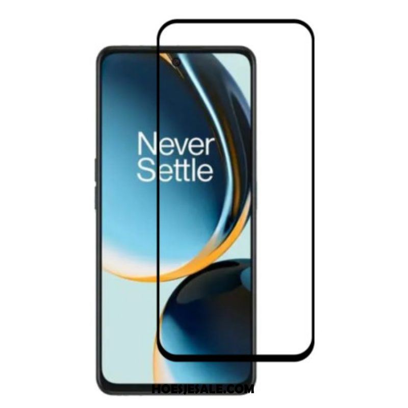 Oneplus Nord Ce 3 Lite 5G Screenprotector Van Gehard Glas Met Zwarte Randen