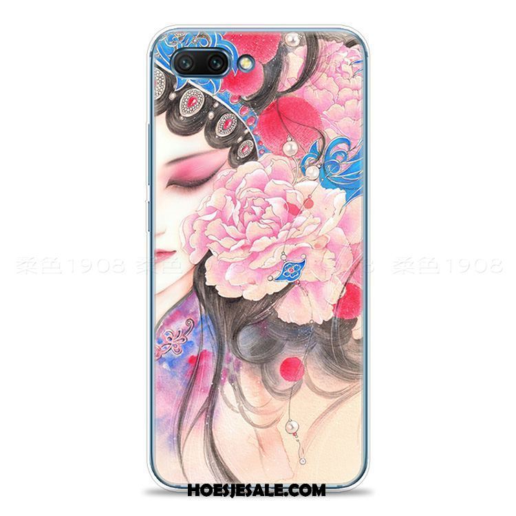 Oppo A5 Hoesje Anti-fall Roze Peking Opera Hoes Zacht Kopen