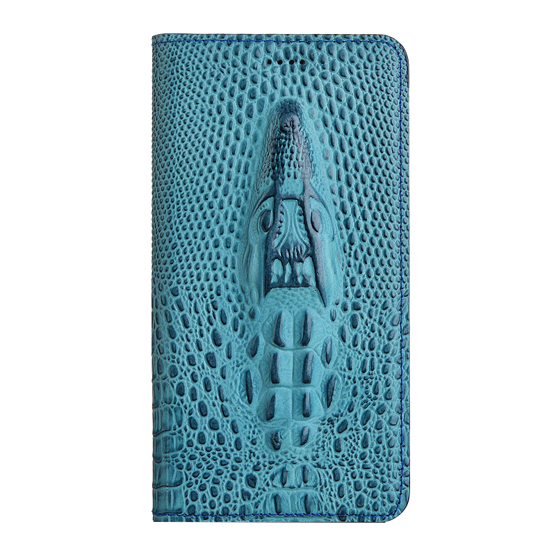 Oppo A5 Hoesje Bescherming Leren Etui Blauw Mobiele Telefoon Hoes Winkel