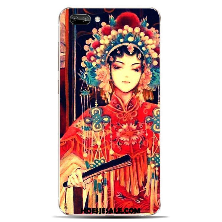 Oppo A5 Hoesje Chinese Stijl Rood Bescherming Mobiele Telefoon Hoes Kopen