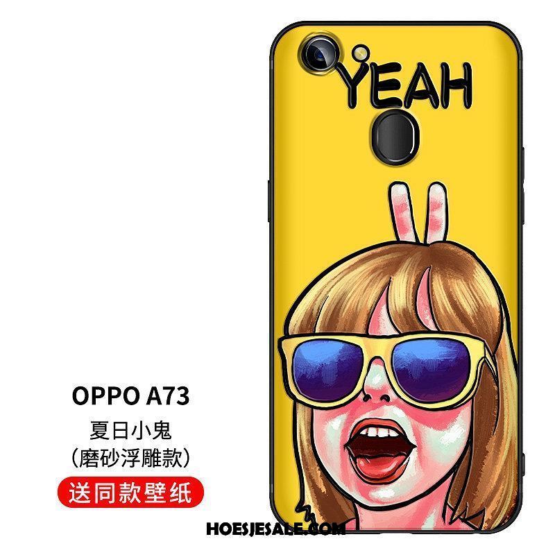 Oppo A73 Hoesje Mooie Bescherming Hoes Anti-fall Siliconen Goedkoop