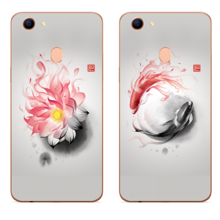 Oppo A73 Hoesje Schrobben Bloemen Chinese Stijl All Inclusive Anti-fall Goedkoop