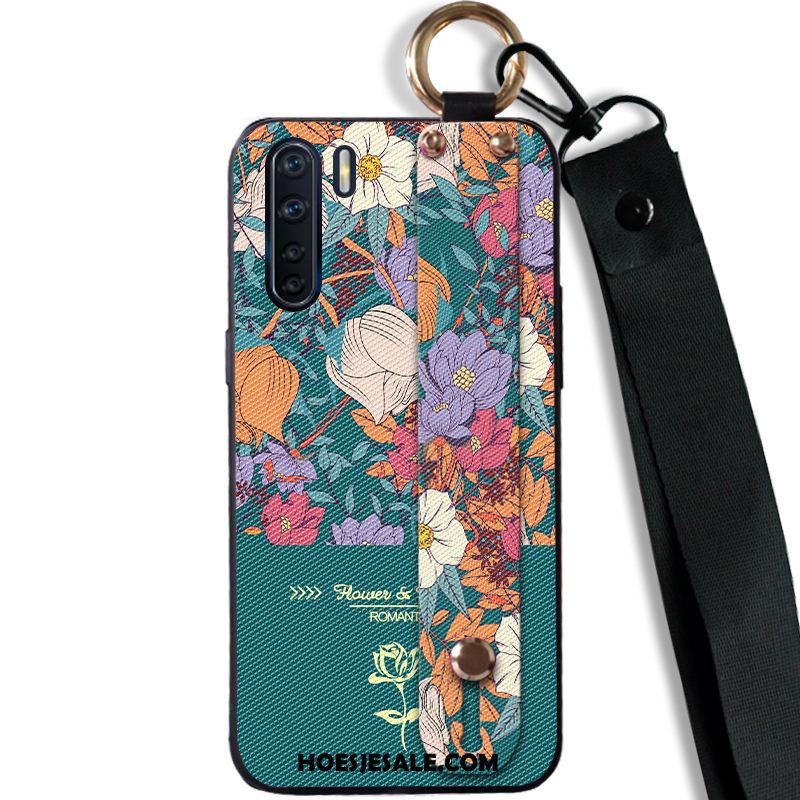 Oppo A91 Hoesje All Inclusive Bloemen Persoonlijk Hanger Eenvoudige Goedkoop