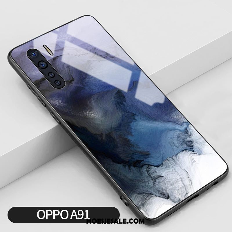 Oppo A91 Hoesje Anti-fall Mobiele Telefoon Bescherming Spiegel Trend Online