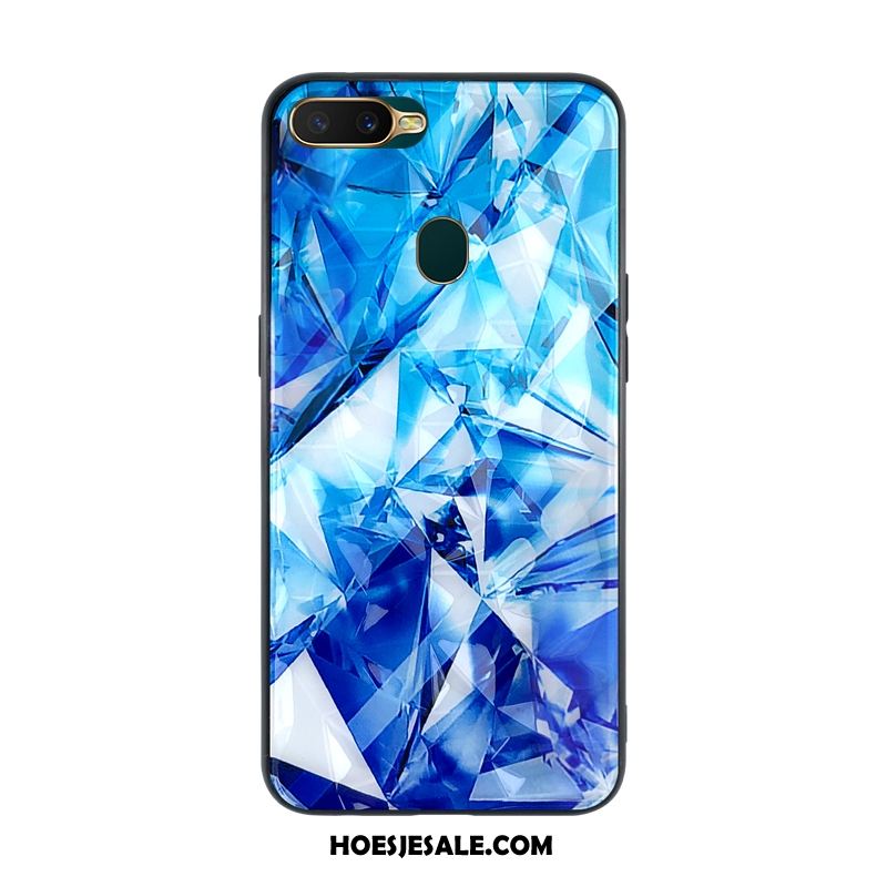 Oppo Ax7 Hoesje Blauw Mode Mobiele Telefoon Anti-fall Mooie Sale