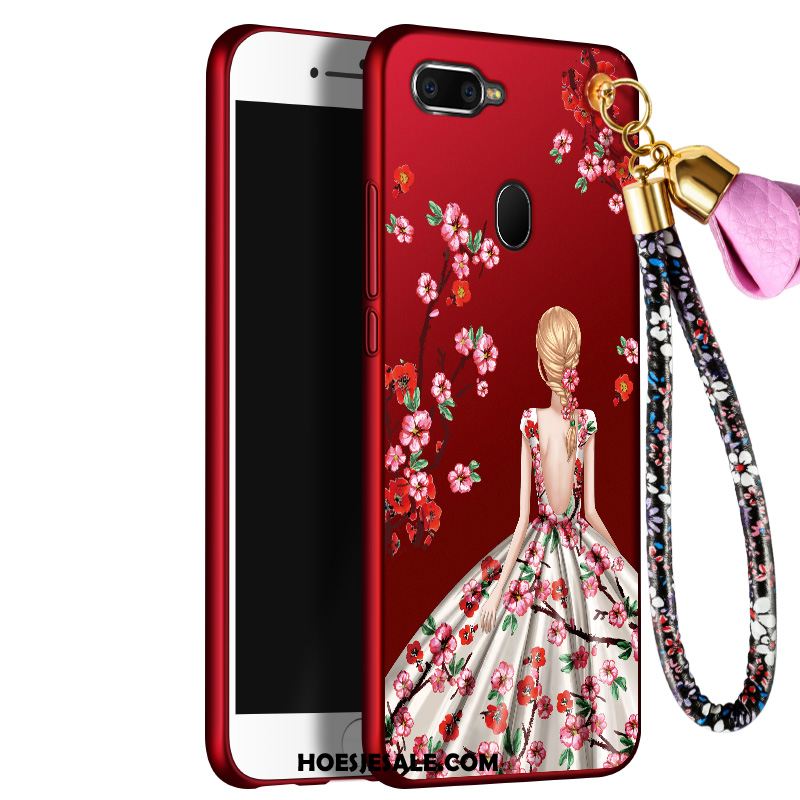 Oppo Ax7 Hoesje Rood Anti-fall Trendy Merk Hemming Bescherming Kopen