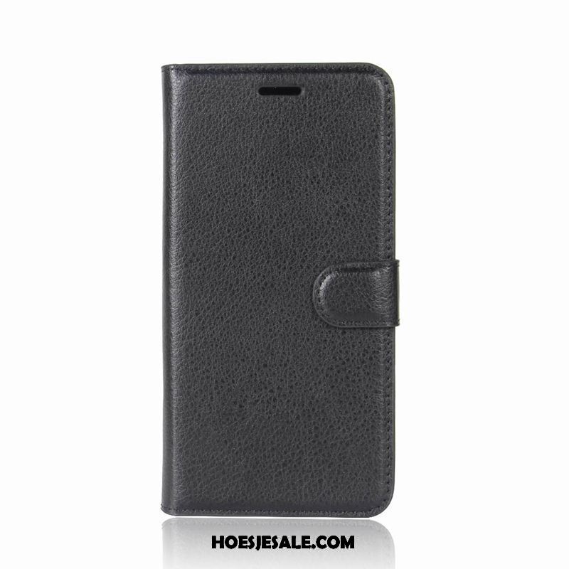 Oppo F7 Hoesje Zwart Leren Etui Bescherming Hoes Anti-fall Sale