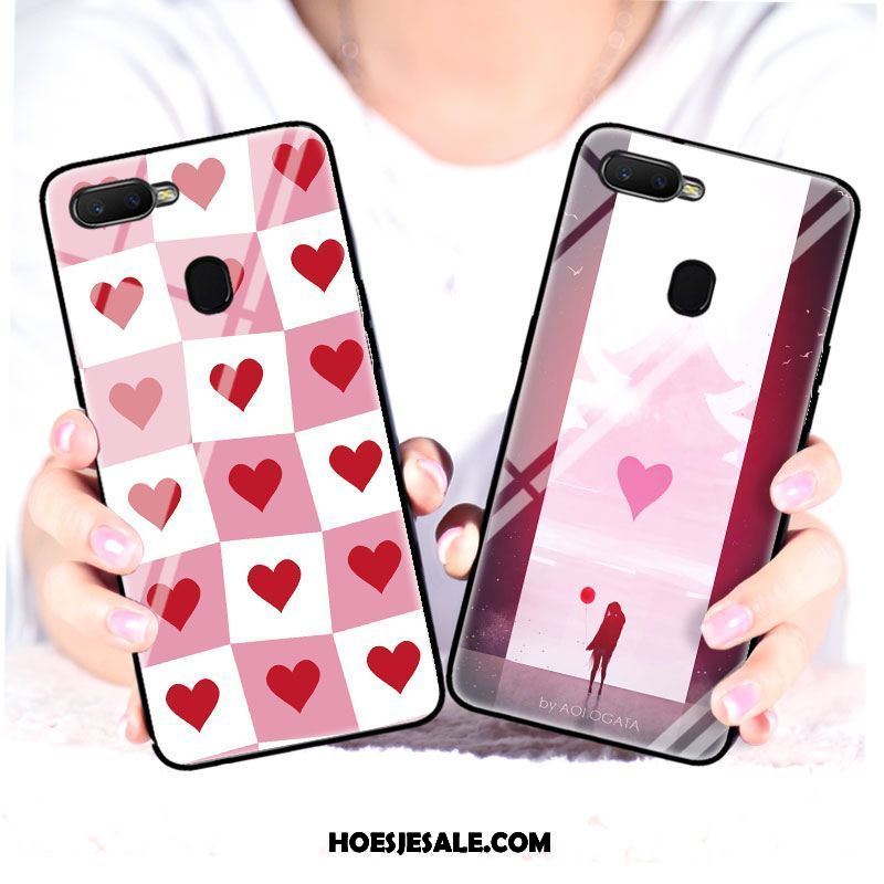 Oppo F9 Hoesje Lovers Glas Anti-fall Hoes Eenvoudige Kopen