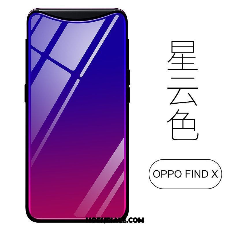 Oppo Find X Hoesje Bescherming Scheppend Trend Siliconen Glas Kopen