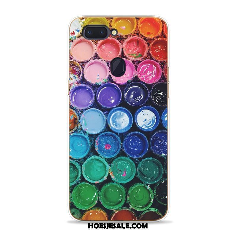 Oppo R15 Hoesje Eenvoudige Kleur Mobiele Telefoon Abstract Inkt Sale