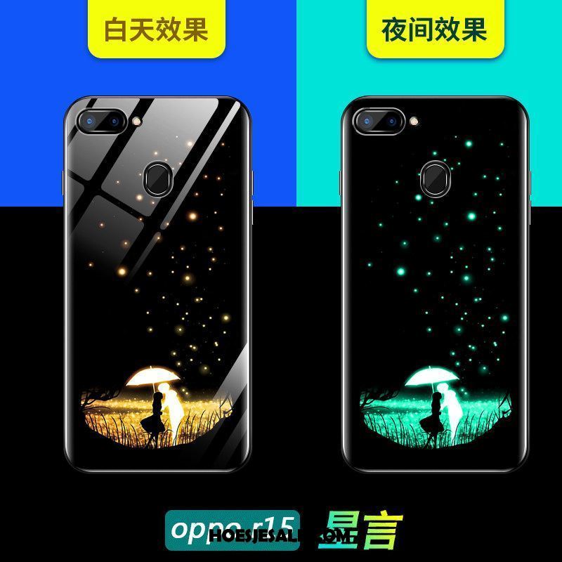 Oppo R15 Hoesje Zwart Trendy Merk All Inclusive Mooie Anti-fall Korting