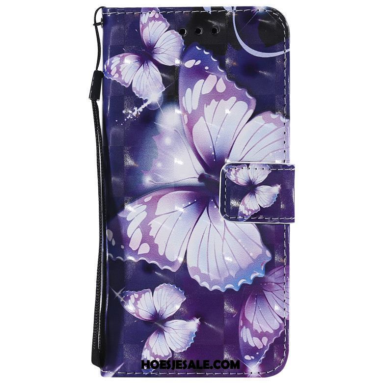 Oppo R15 Pro Hoesje Leren Etui Hoes Folio Zacht Spotprent Korting