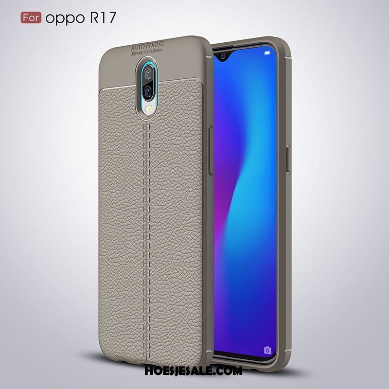 Oppo R17 Hoesje Zwart Grijs Zacht High End Mobiele Telefoon Kopen