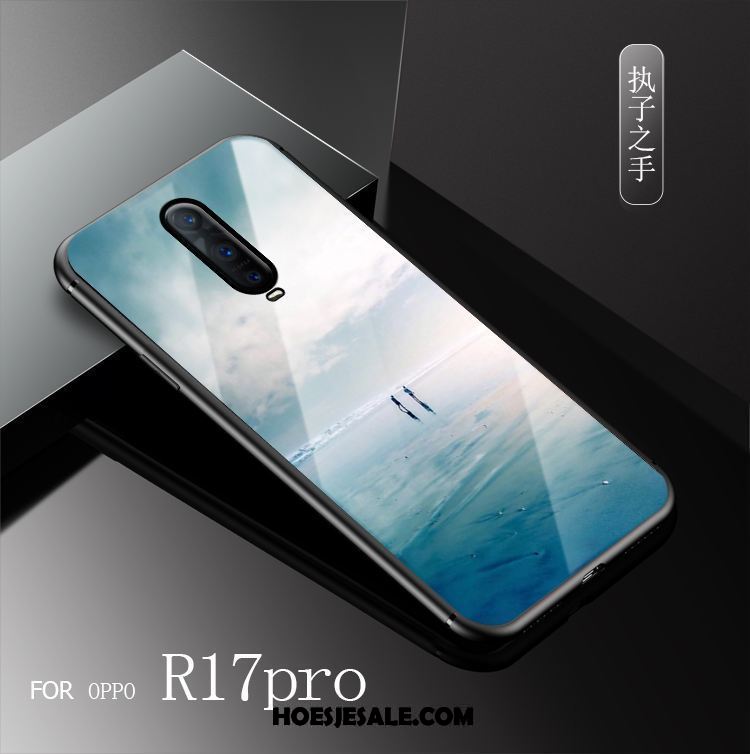 Oppo R17 Pro Hoesje Blauw Scheppend Nieuw Hard Mobiele Telefoon Korting