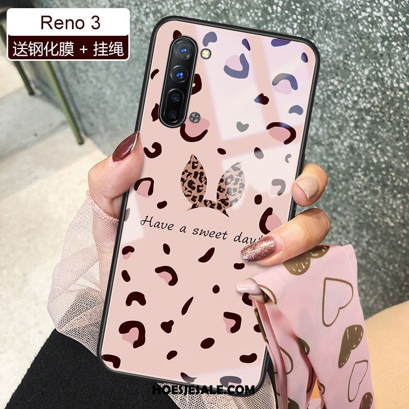 Oppo Reno 3 Hoesje Net Red Trend Nieuw Mobiele Telefoon Gehard Glas Online