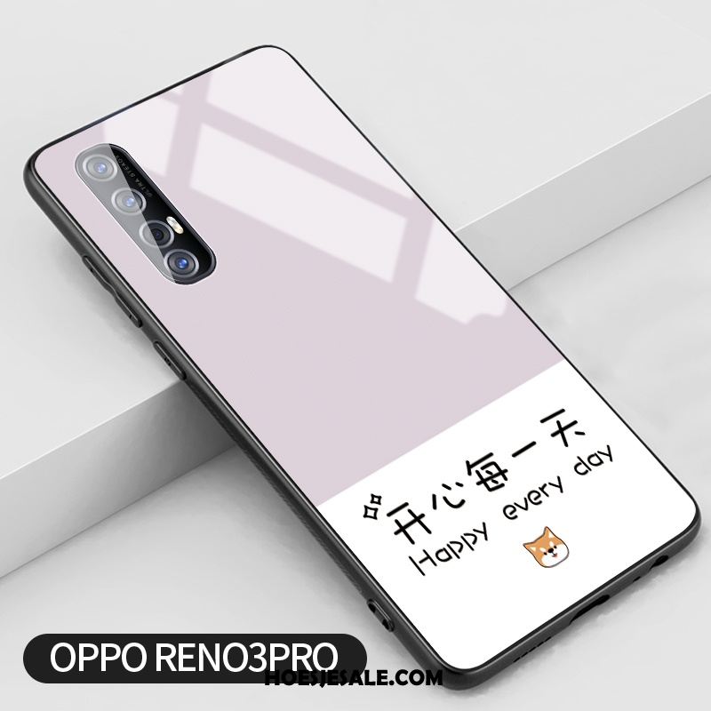 Oppo Reno 3 Pro Hoesje Bescherming Hoes Trend Roze Scheppend Winkel