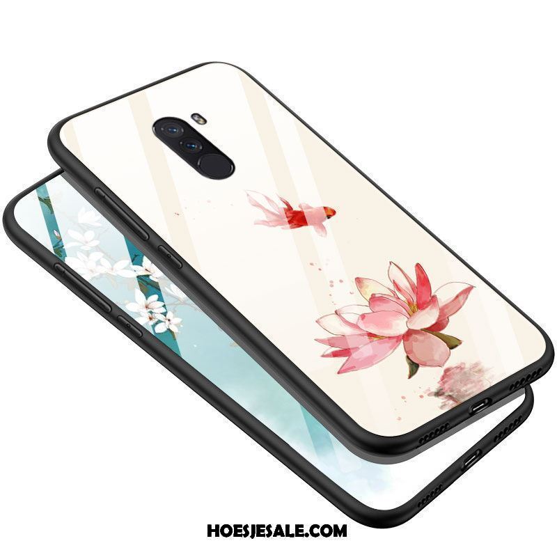 Pocophone F1 Hoesje All Inclusive Kunst Bloemen Hard Hoes Korting