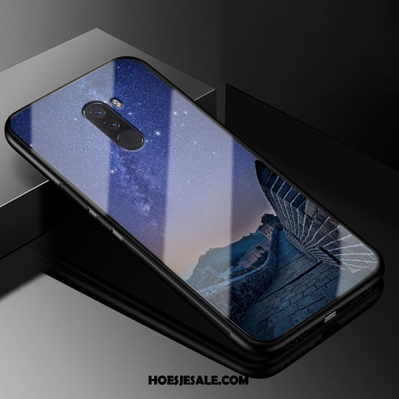 Pocophone F1 Hoesje Blauw All Inclusive Anti-fall Mini Bescherming Sale