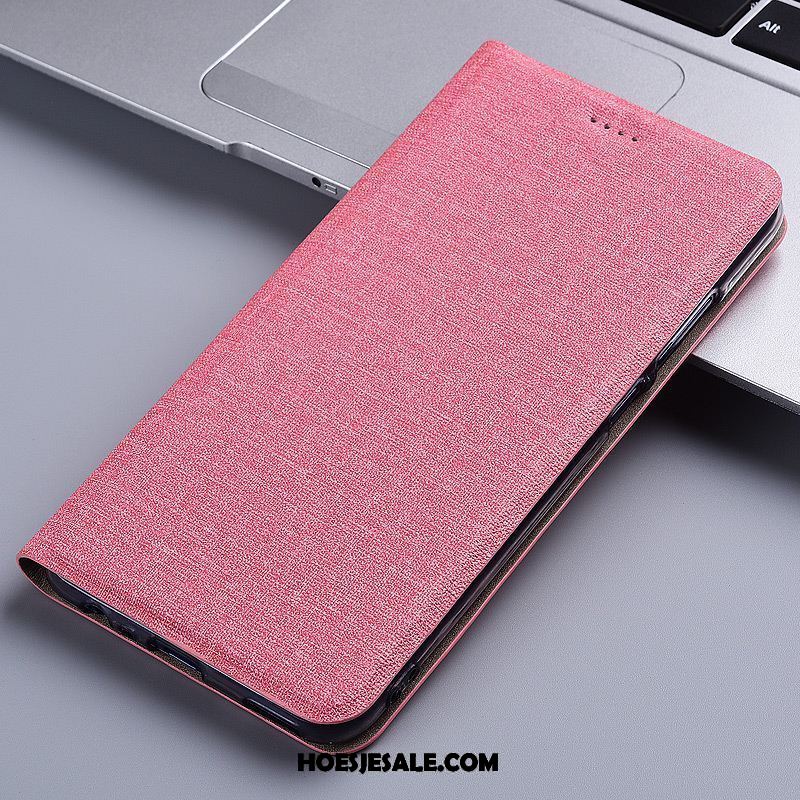 Pocophone F1 Hoesje Roze Bescherming Anti-fall Leren Etui All Inclusive Goedkoop